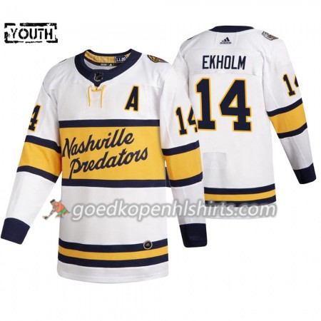 Nashville Predators Mattias Ekholm 14 Adidas 2020 Winter Classic Authentic Shirt - Kinderen